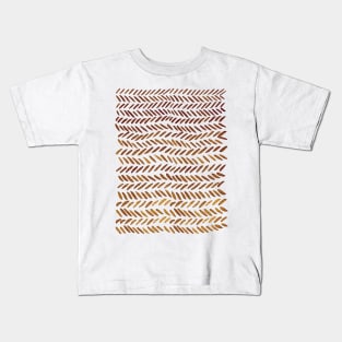 Watercolor knitting pattern - amber Kids T-Shirt